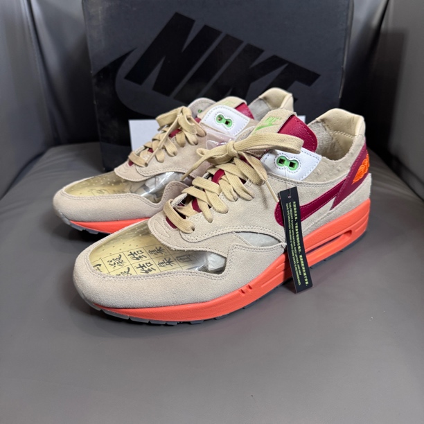 全新未使用 maje 46码 airmax1 clot 全新原盒 鞋