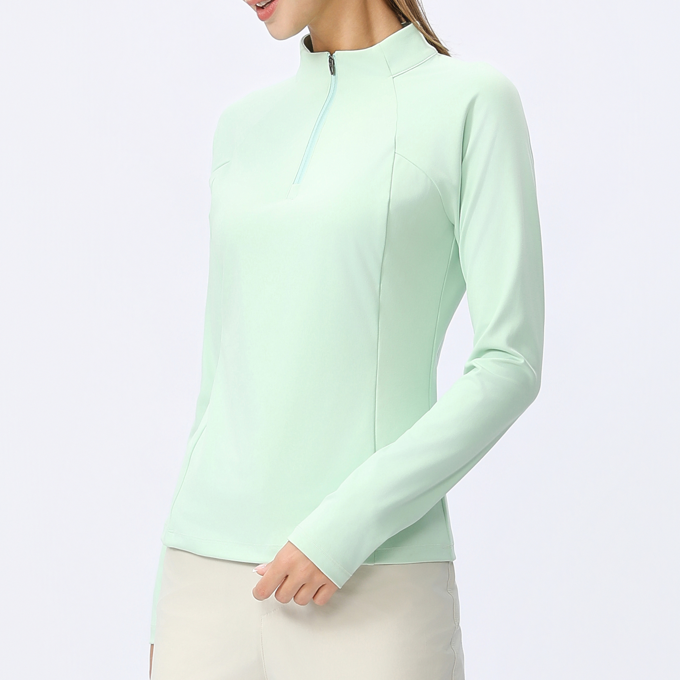 秋冬运动速干衣女打底长袖T恤跑步上衣户外T恤健身瑜伽服外穿 女