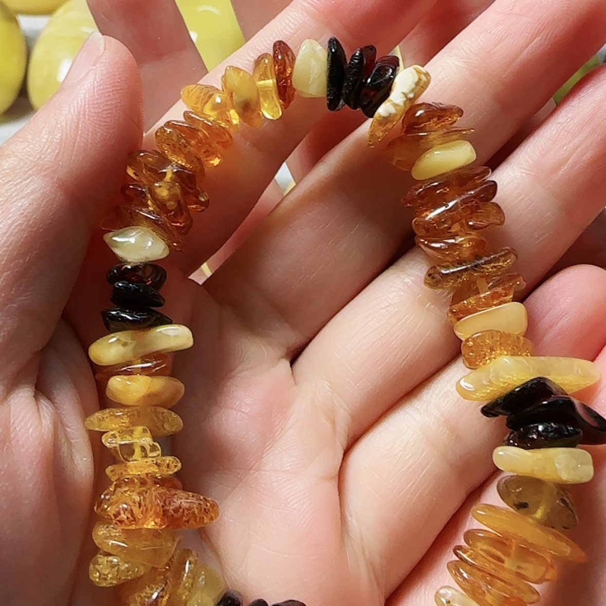 【闪购商品】琥珀颈饰未镶嵌手串