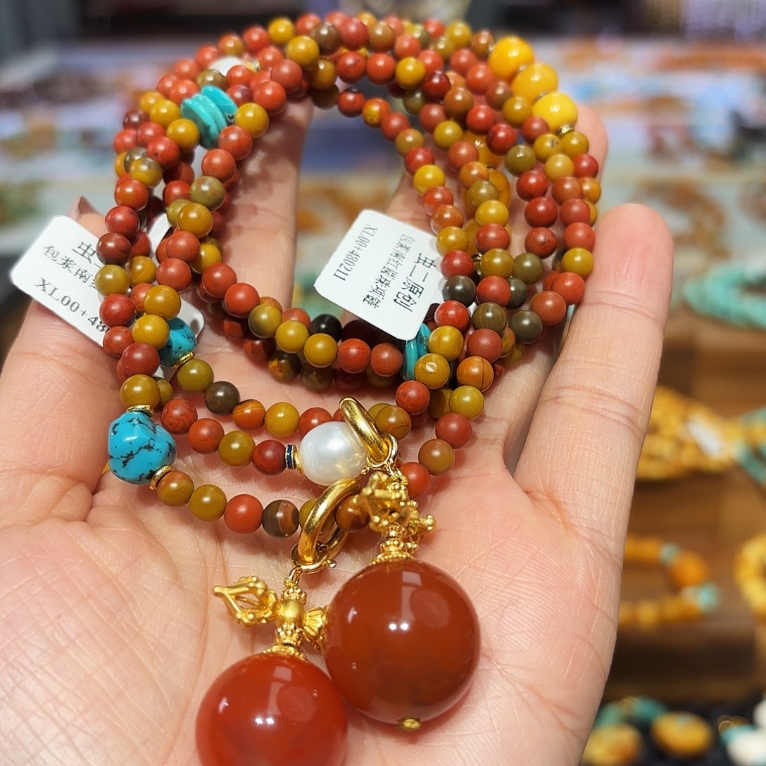 南红玛瑙手链未镶嵌项链