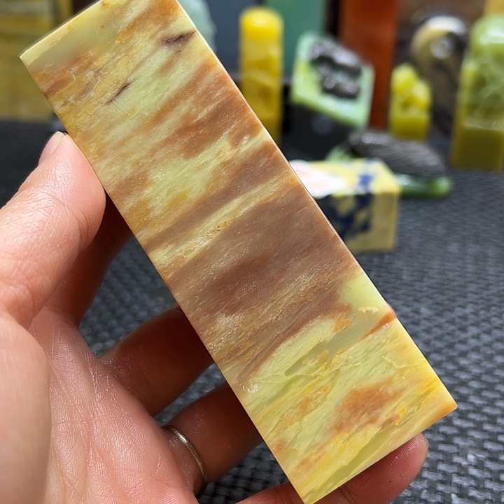 闲***舞青田石印章石印章石