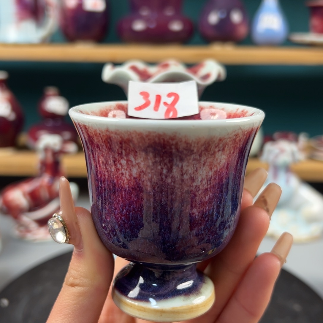 瓷片微瑕主人杯纯手工