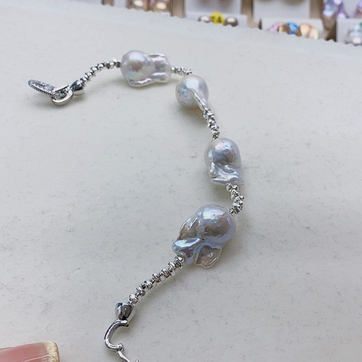 【闪购商品】淡水珍珠耳饰银S925镶嵌