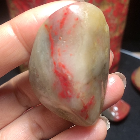 昌化石昌化鸡血石挂件