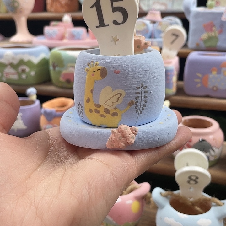 15…..手工手绘花盆