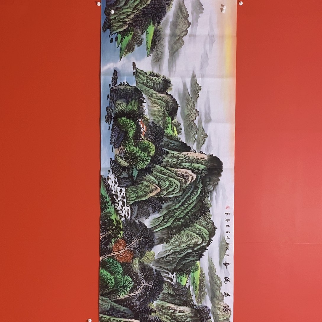 国画山水花鸟国画作品