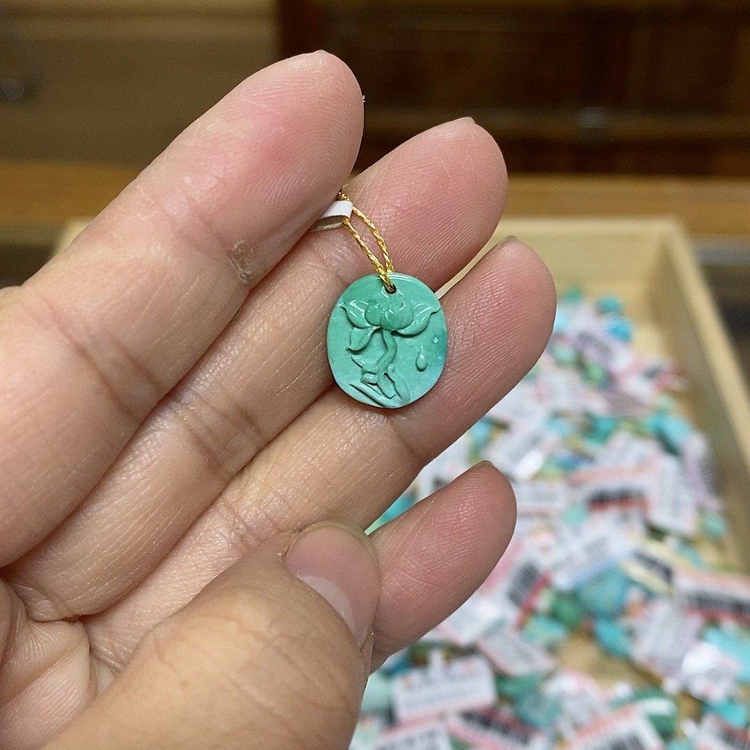 绿松石珠宝奇石未镶嵌