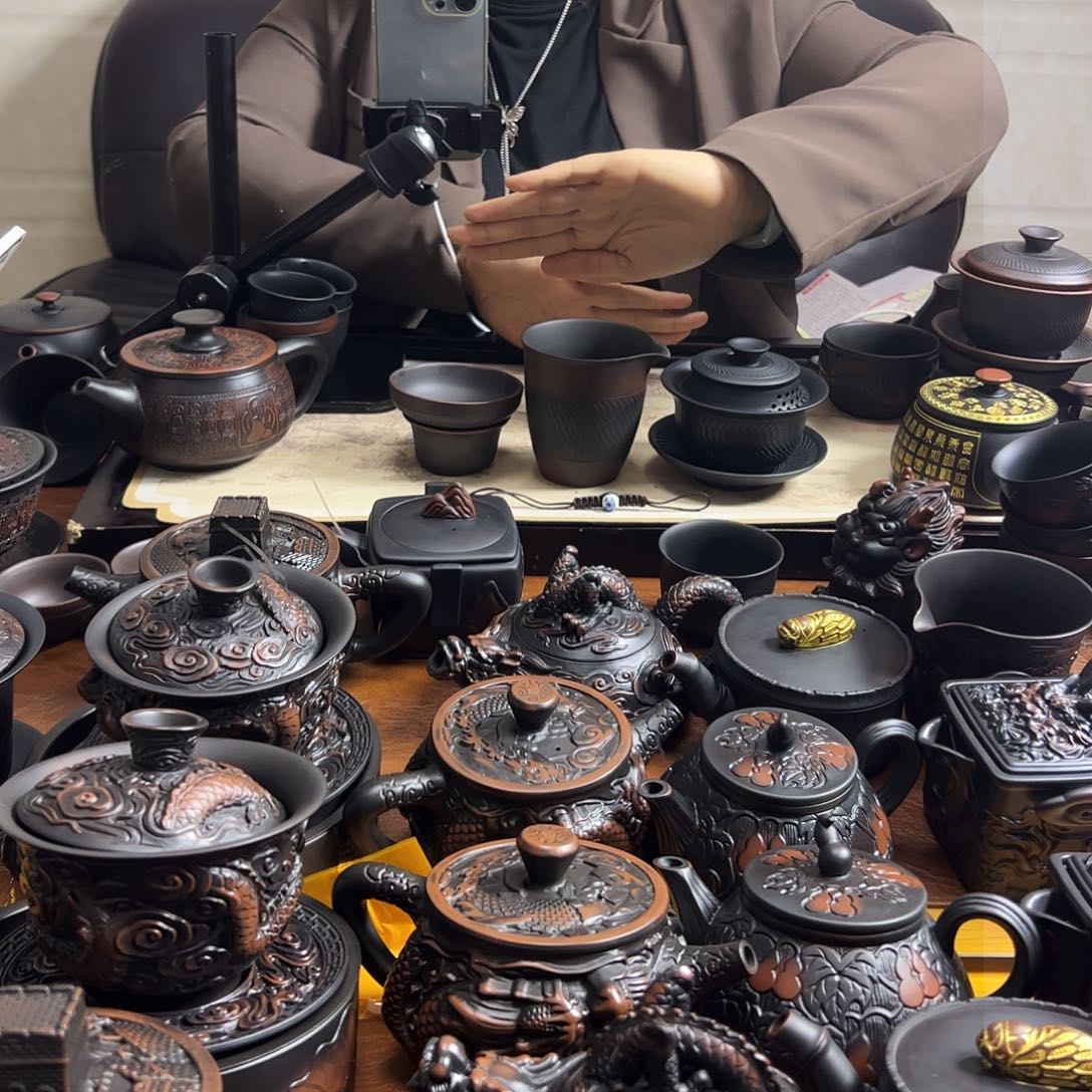 茶壶紫砂送医个五君子