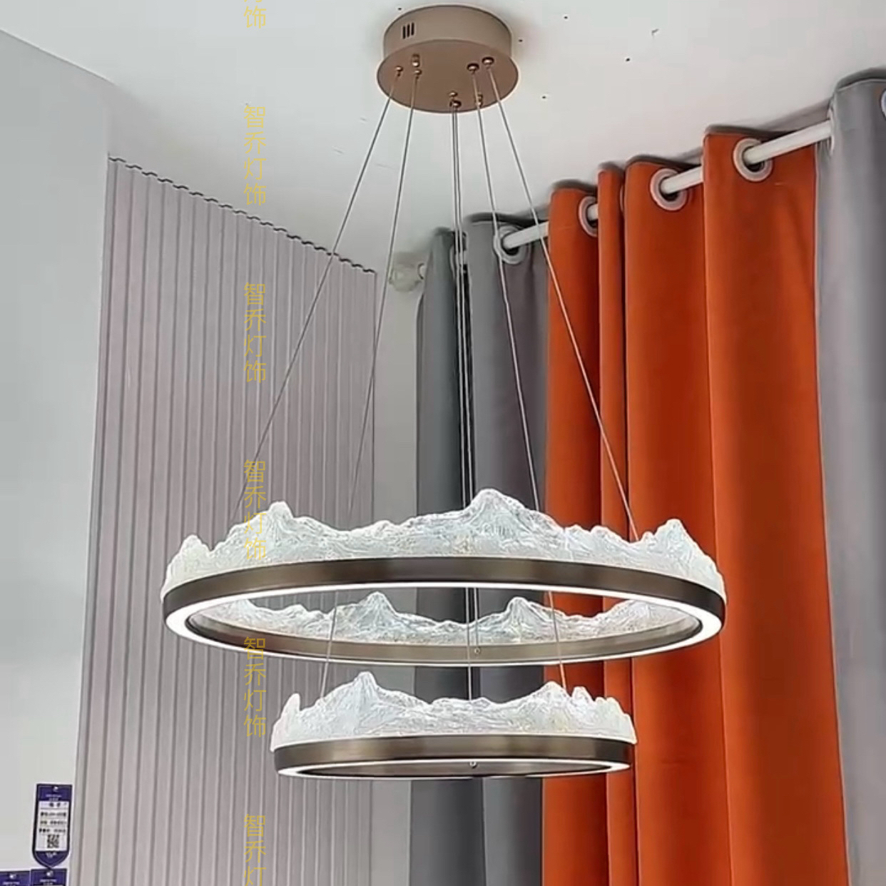 中山金山全光谱客厅吊灯中古大气创意餐厅家用艺术大灯大厅卧室灯