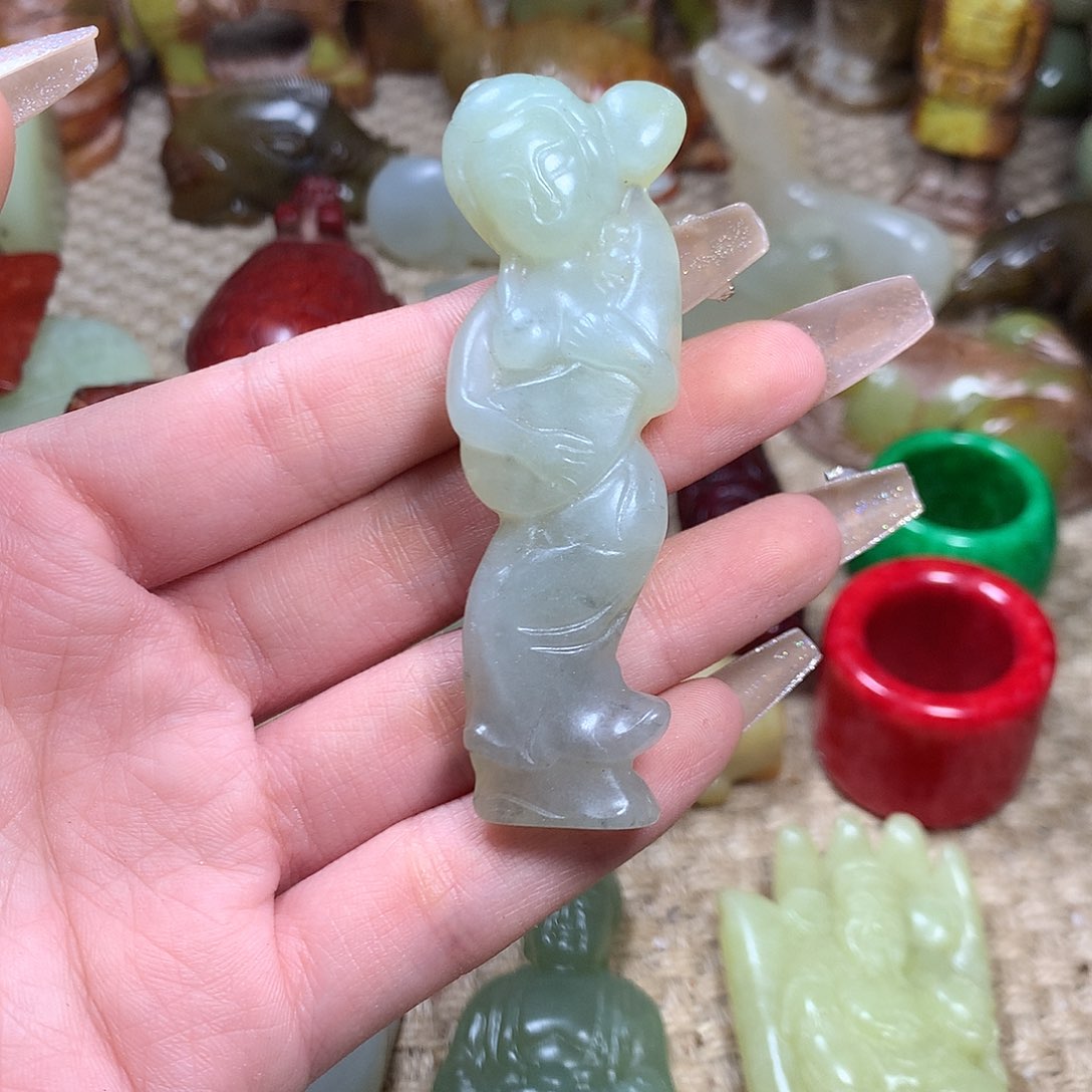 白玉菩提吊坠挂件