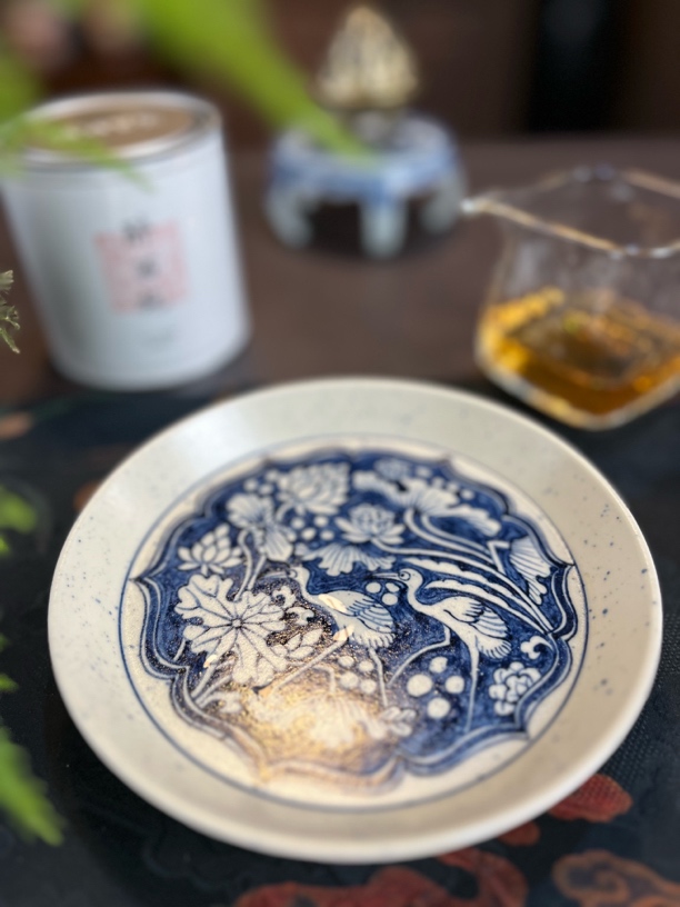 觅瓷山房|幽蓝溪堂二号釉一路连科中壶承干泡陶瓷茶具大师茶道