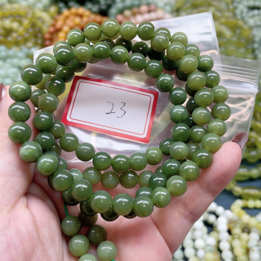 未镶嵌蛇纹石玉手串