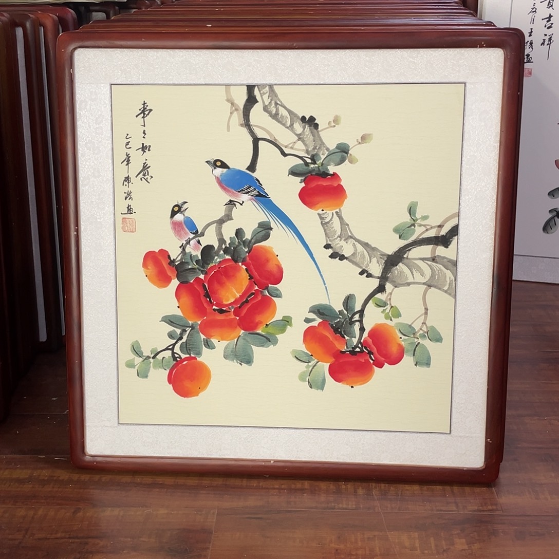 国画带框尺寸63*63厘米