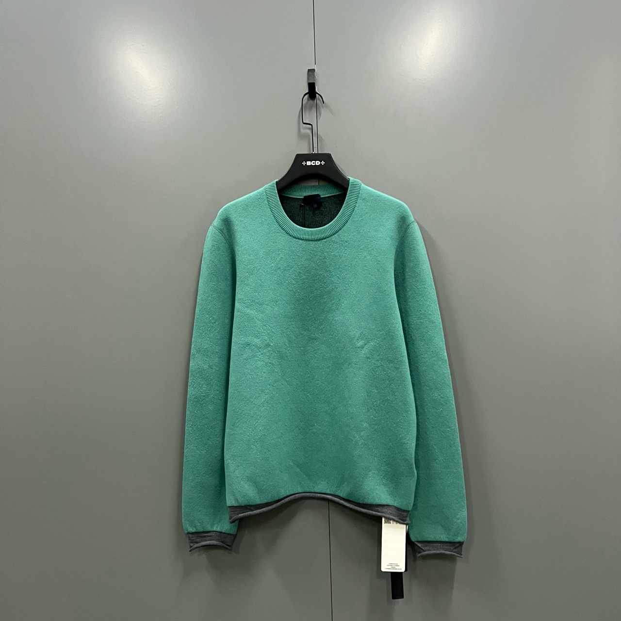 99新 LANVIN （ll) 湖水绿卫衣 S码  bc010476