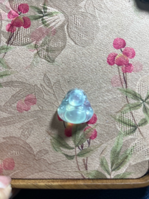 岫玉雕刻小佛公吊坠