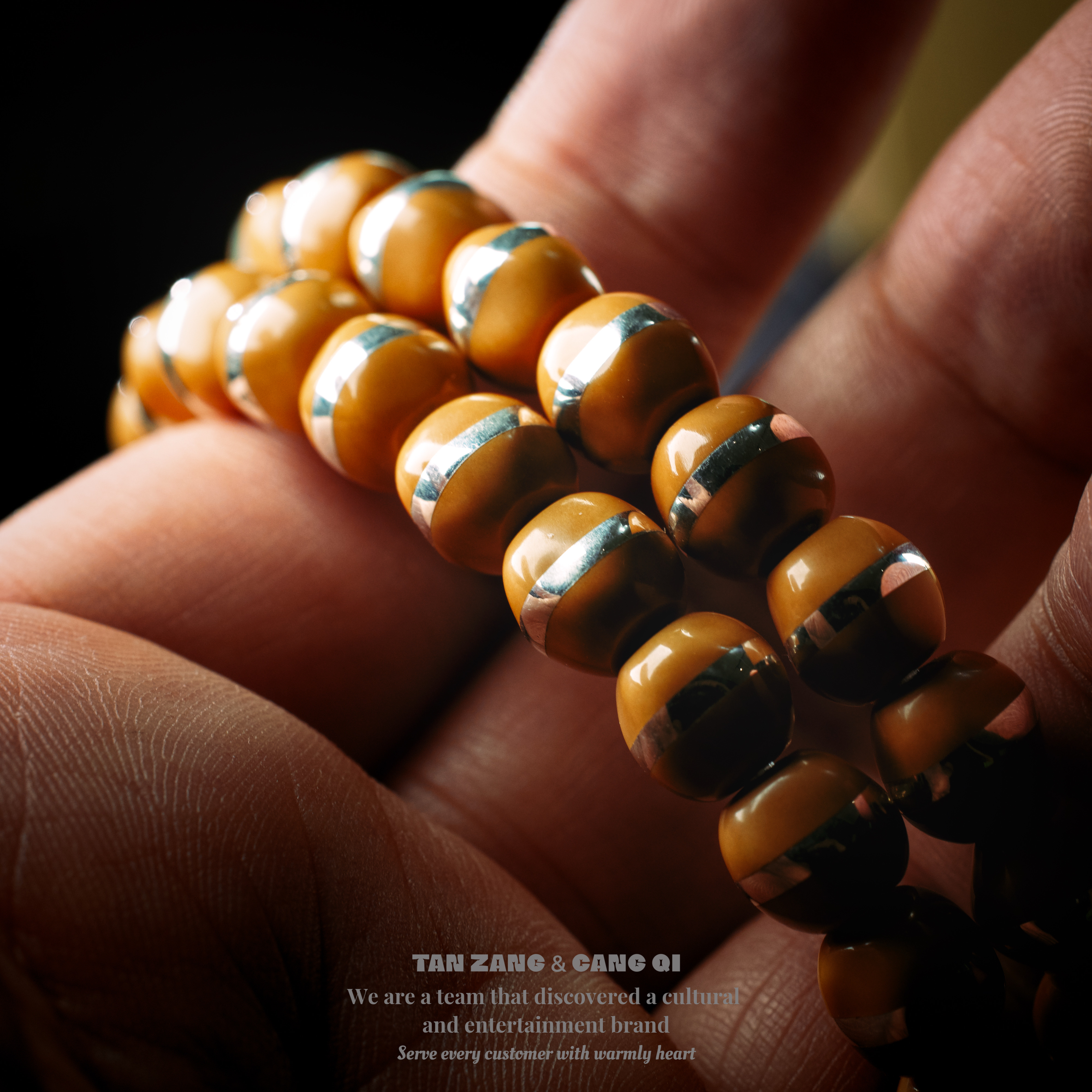 《探藏指南甄选》藏器出品老挝橄榄核尖银腰带文玩手串