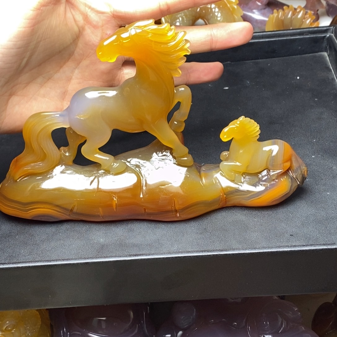 沉***舍玛瑙/玉髓未镶嵌摆件