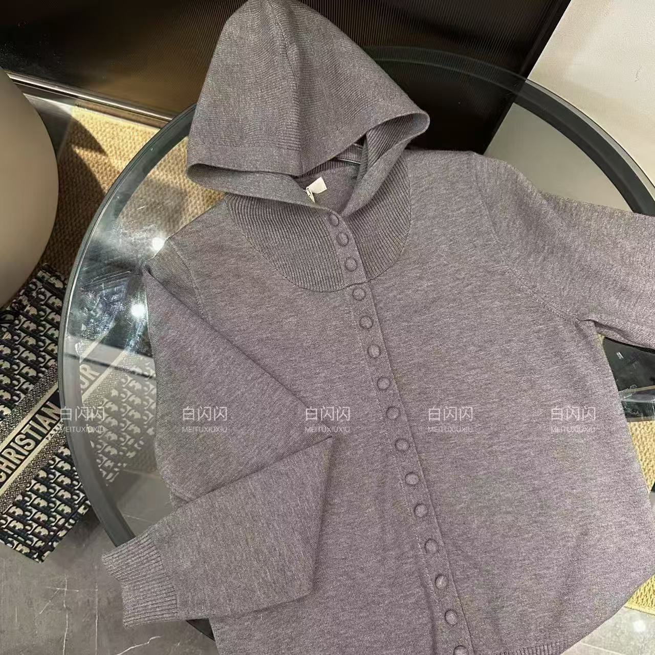 连帽毛衣女秋冬季慵懒风软糯宽松洋气针织开衫高级感外穿上衣