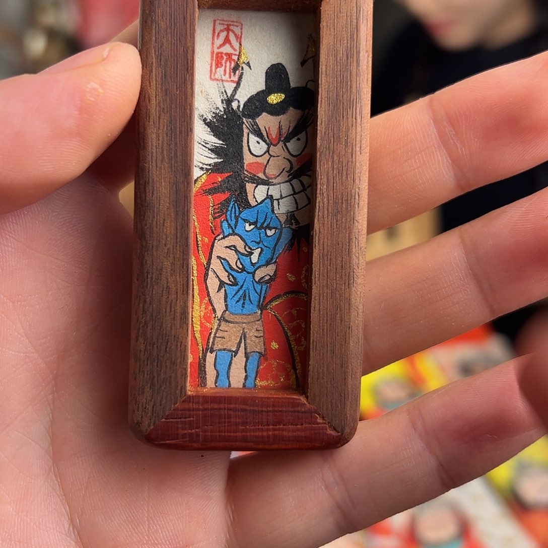 差***生纯手绘钟馗文创画