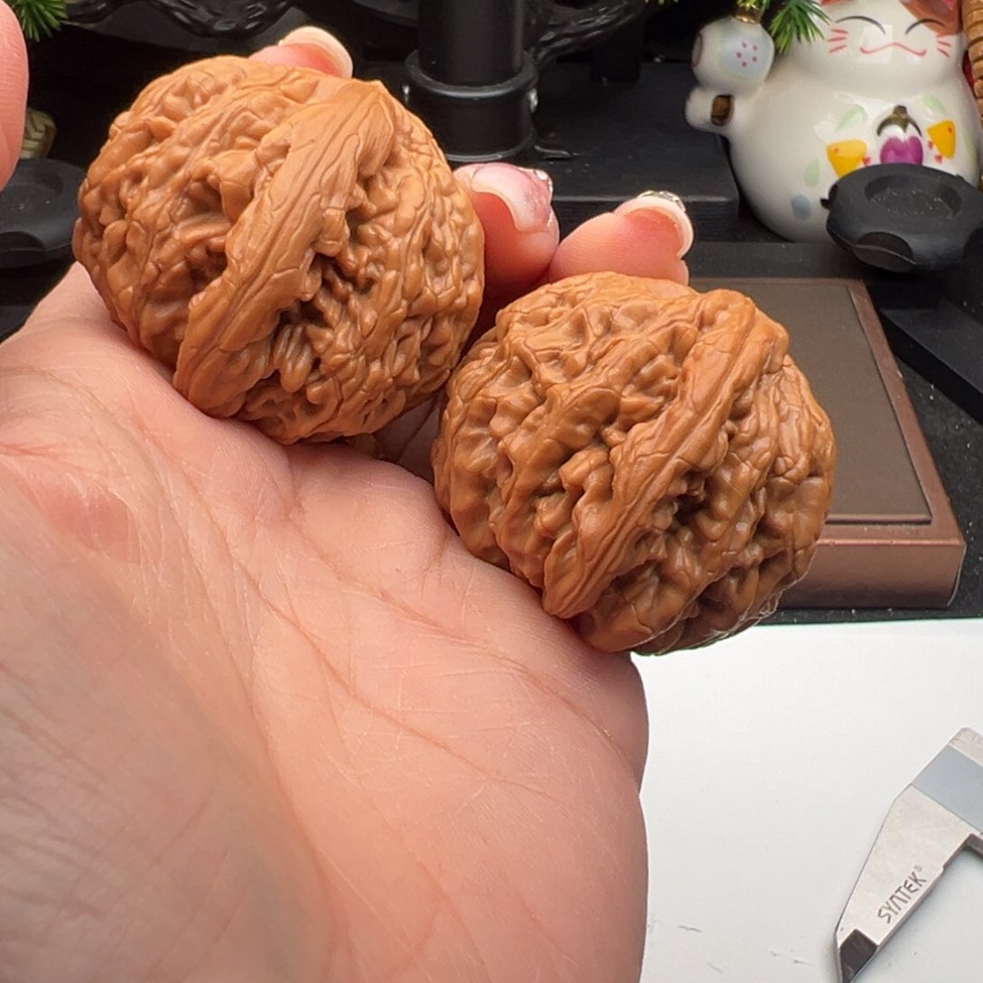 文玩核桃把件虎头王41