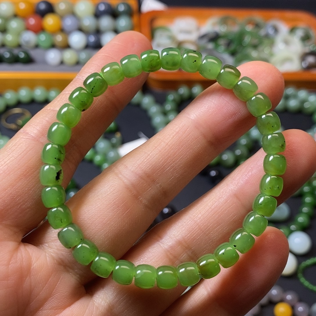 和田玉未镶嵌手链