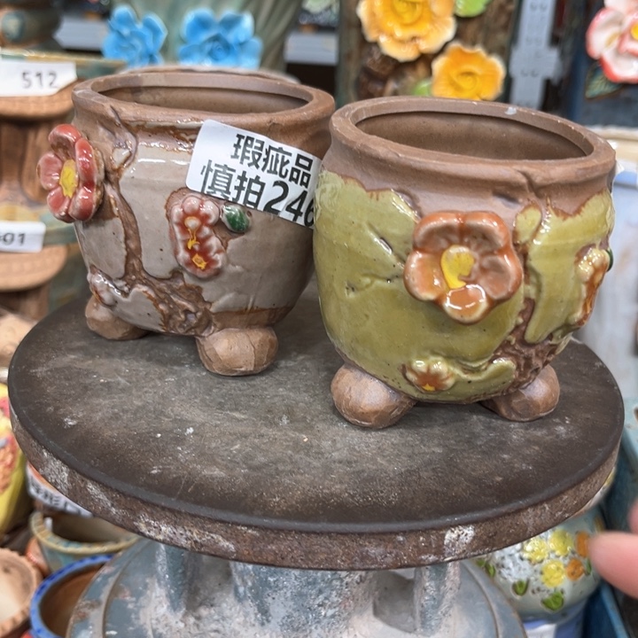 紫砂花盆粗陶材质多肉花盆