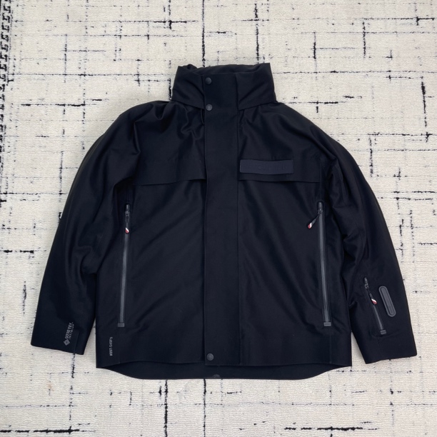 99新 MONCLER KNIK 滑雪系列 黑色立领羽绒服 3码 1356
