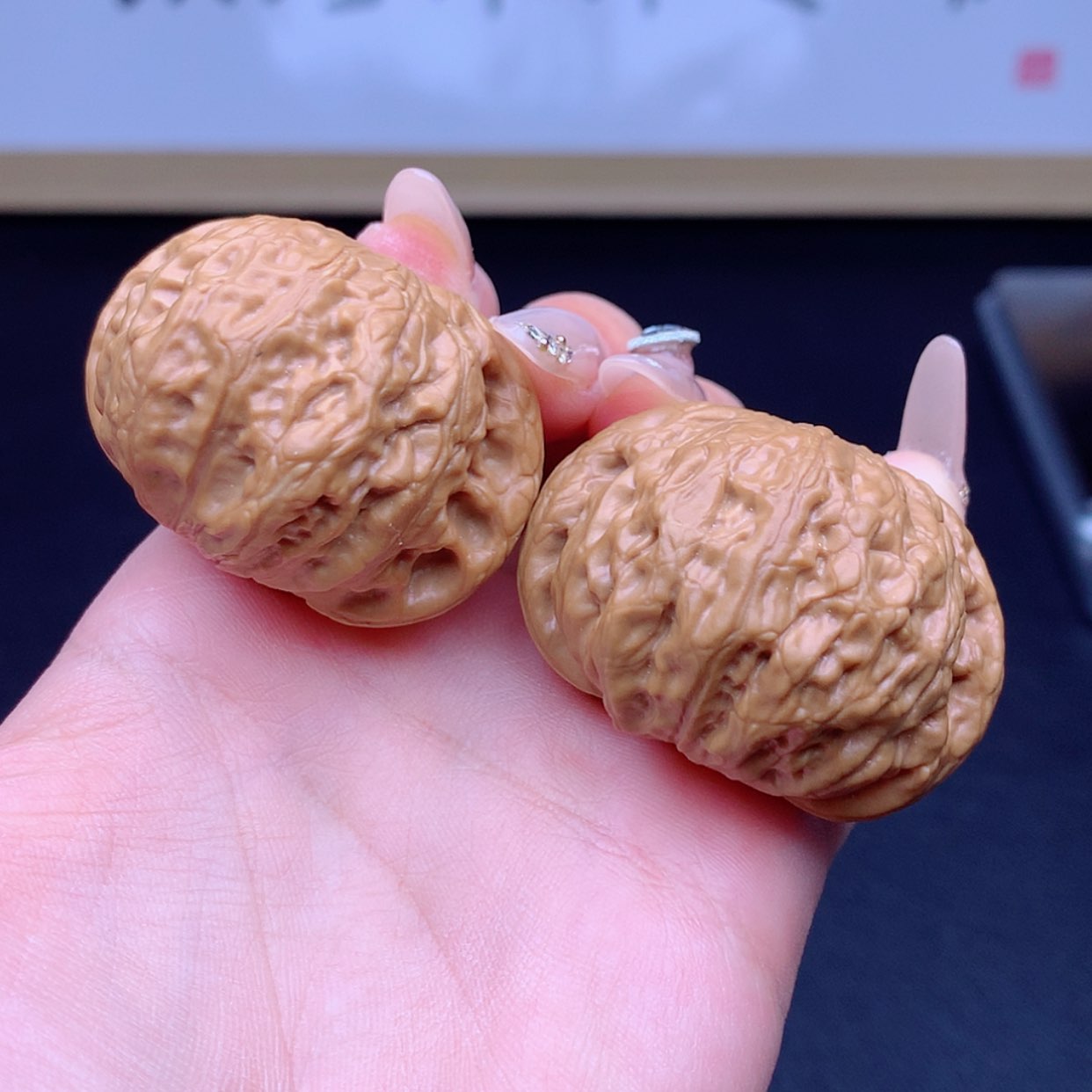 【闪购商品】文玩核桃把件铁锤41➕微修