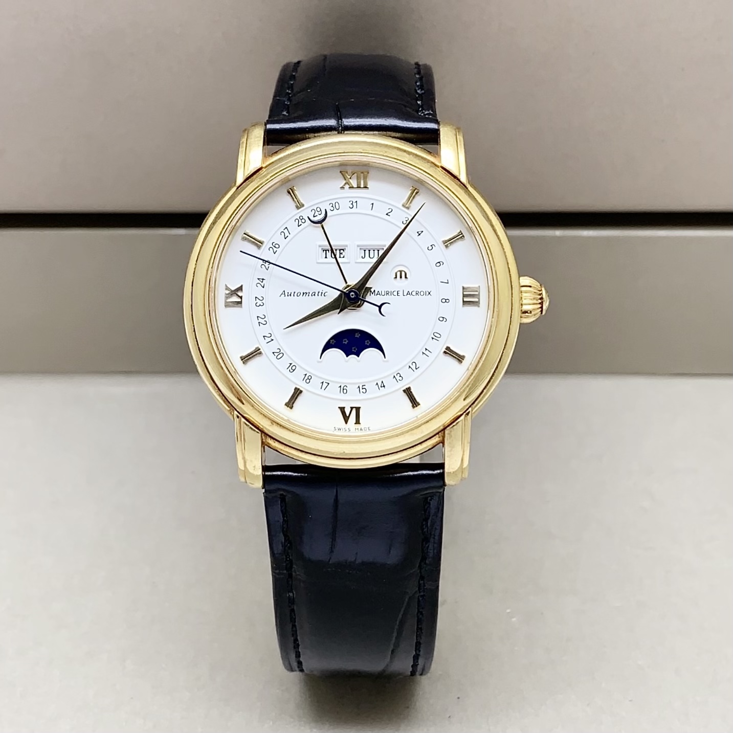 95新 MAURICE LACROIX/艾美表 匠心系列/自动机械/38mm/18k金