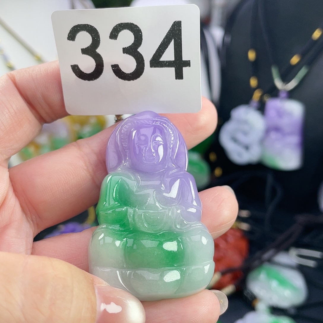 翡翠未镶嵌吊坠(赠链)