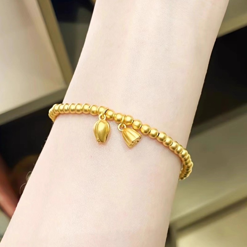 【小总甄选】足金999 时尚爆款两世欢手链