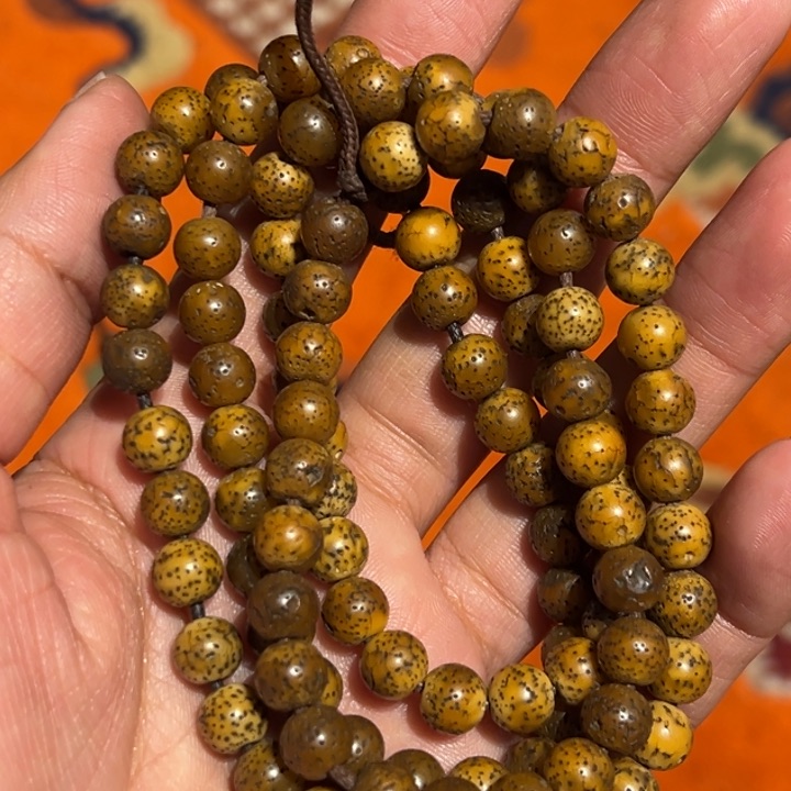 铜星月菩提吊坠项链