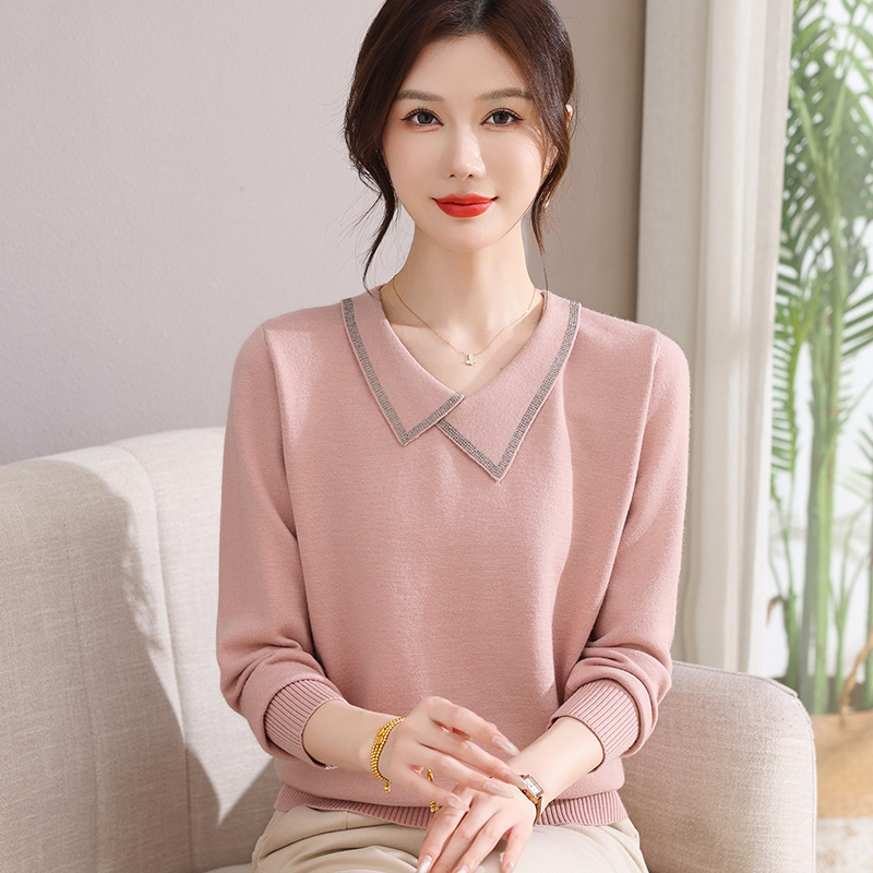 气质春秋长袖洋气时尚百搭宽松假两件