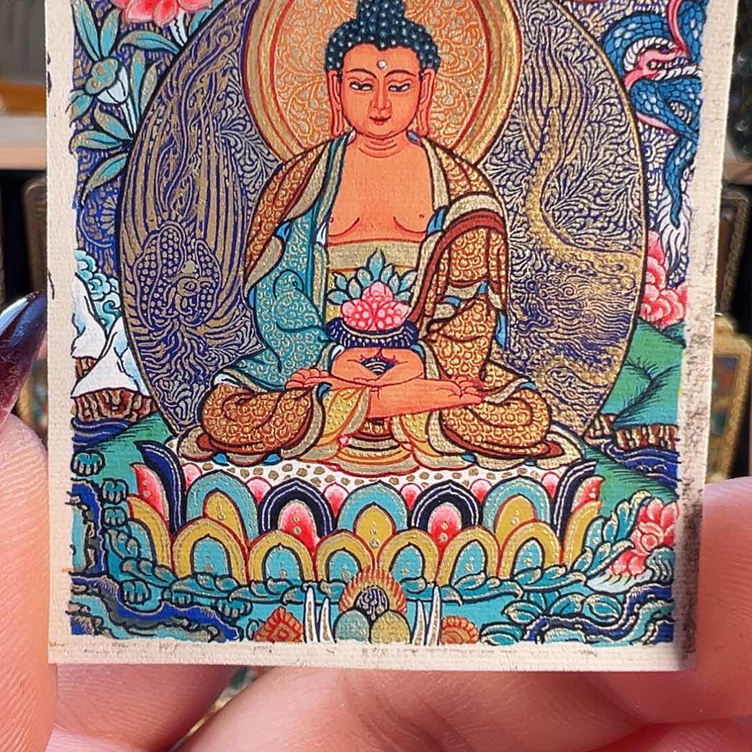 装裱画阿弥陀佛纯手绘