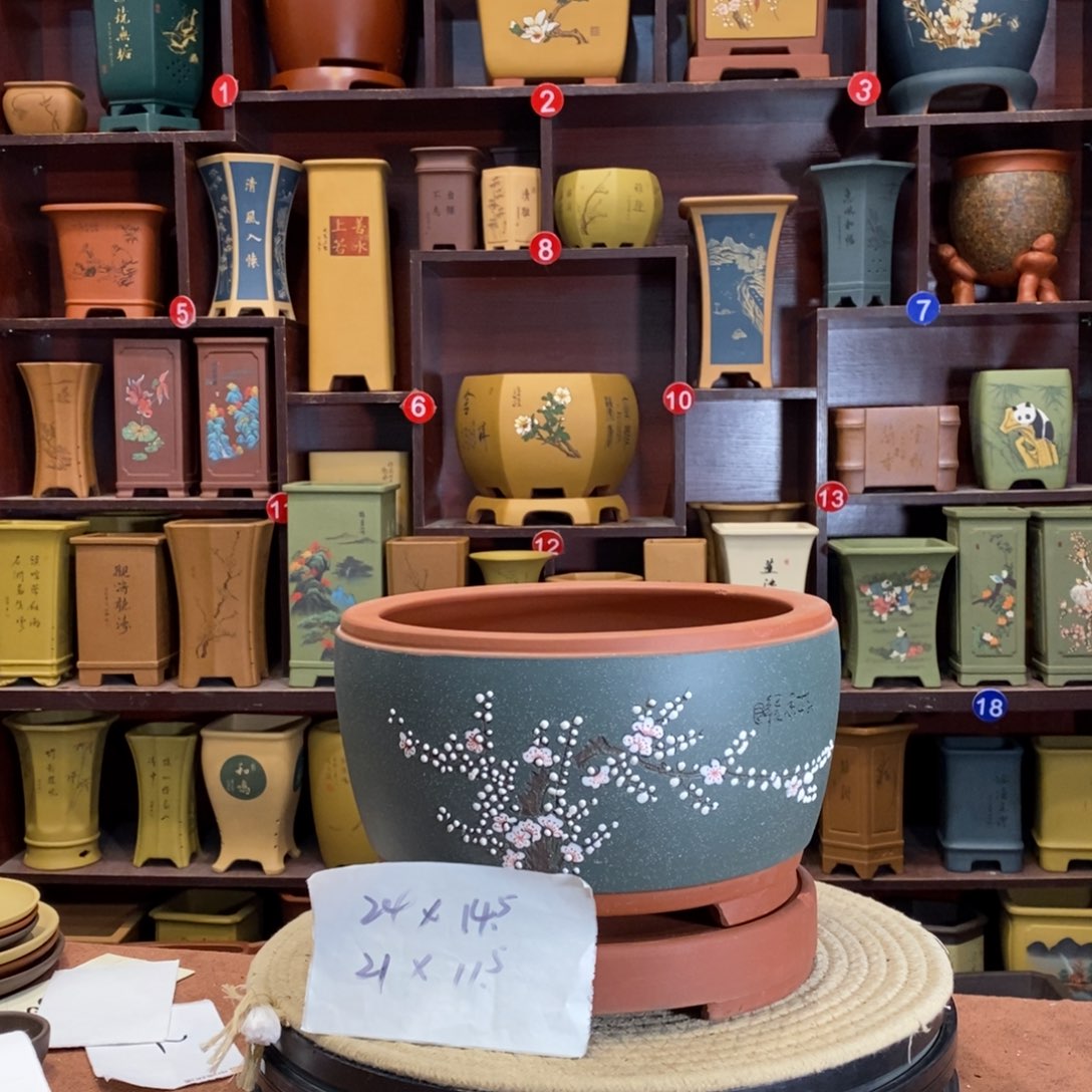 紫砂花盆紫砂艺术