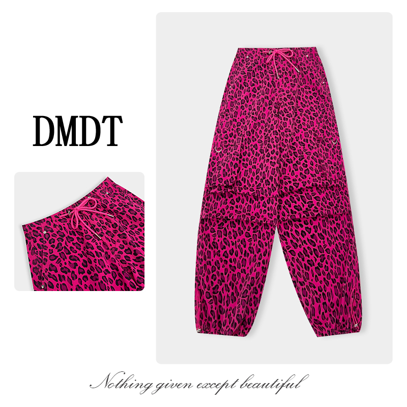 【DMDT潮牌】新品 “吸睛神器”高腰显瘦百搭豹纹休闲裤B2011