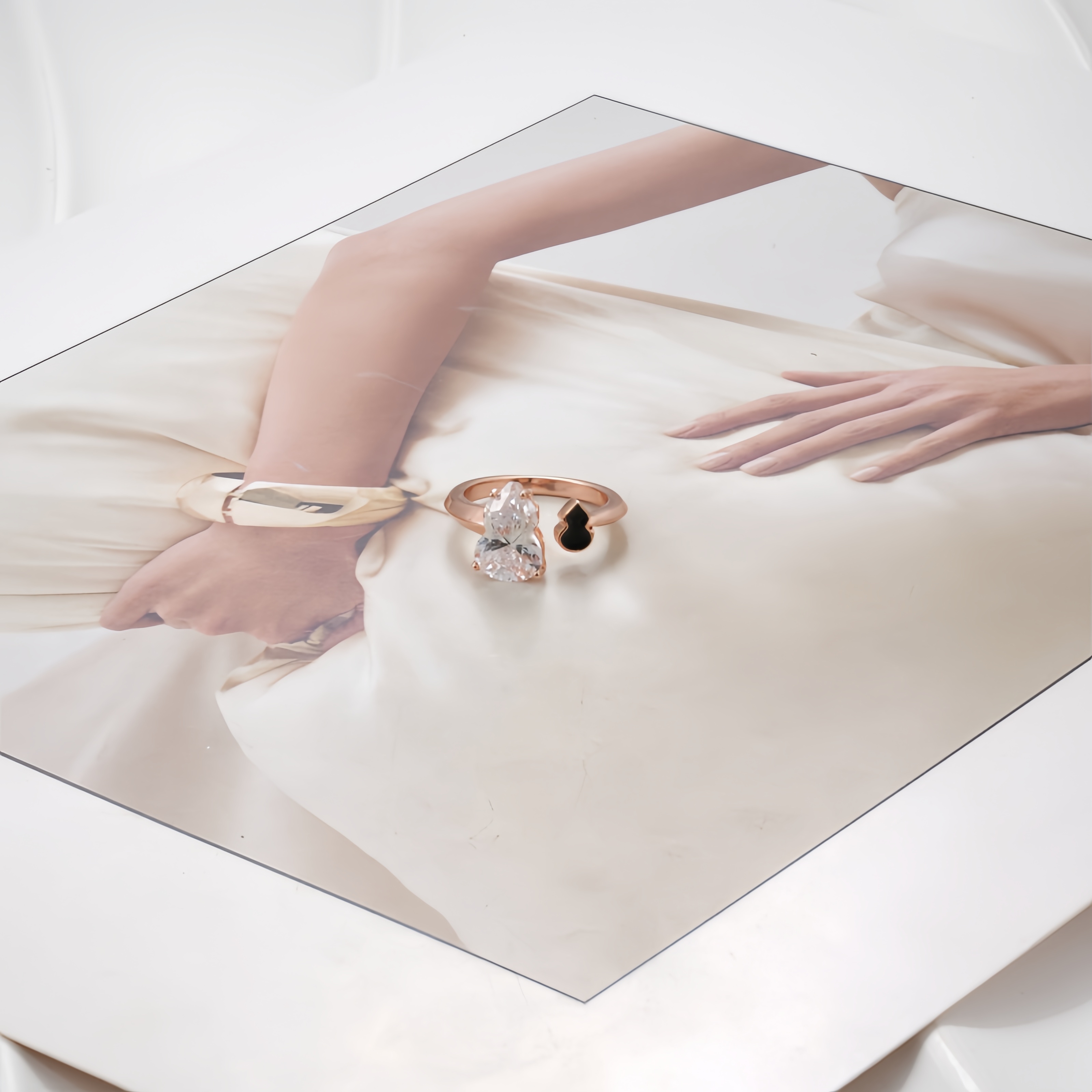 铜合金仿水晶戒指 戒指9283