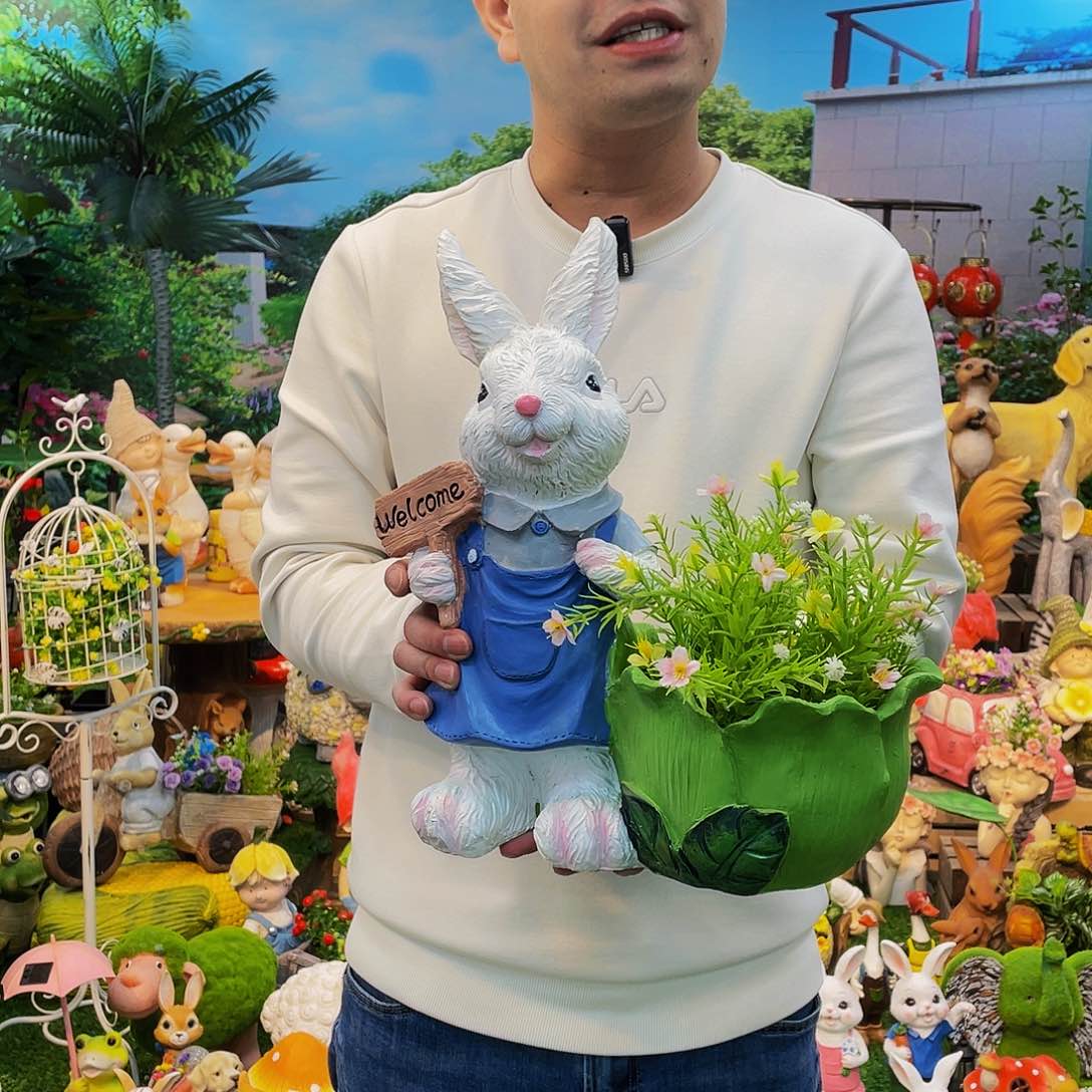 红陶花园庭院摆件