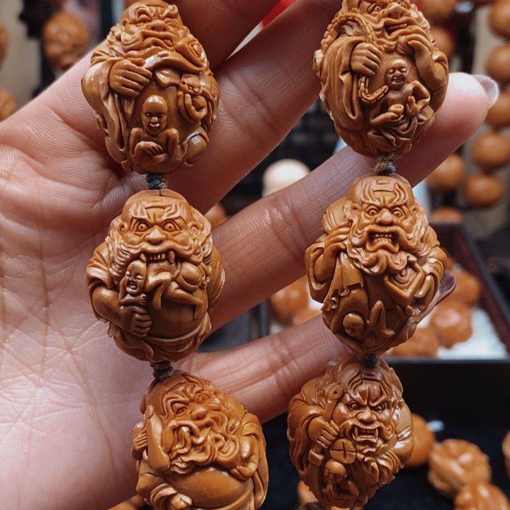 橄榄核手串/手链手工钟馗2.4