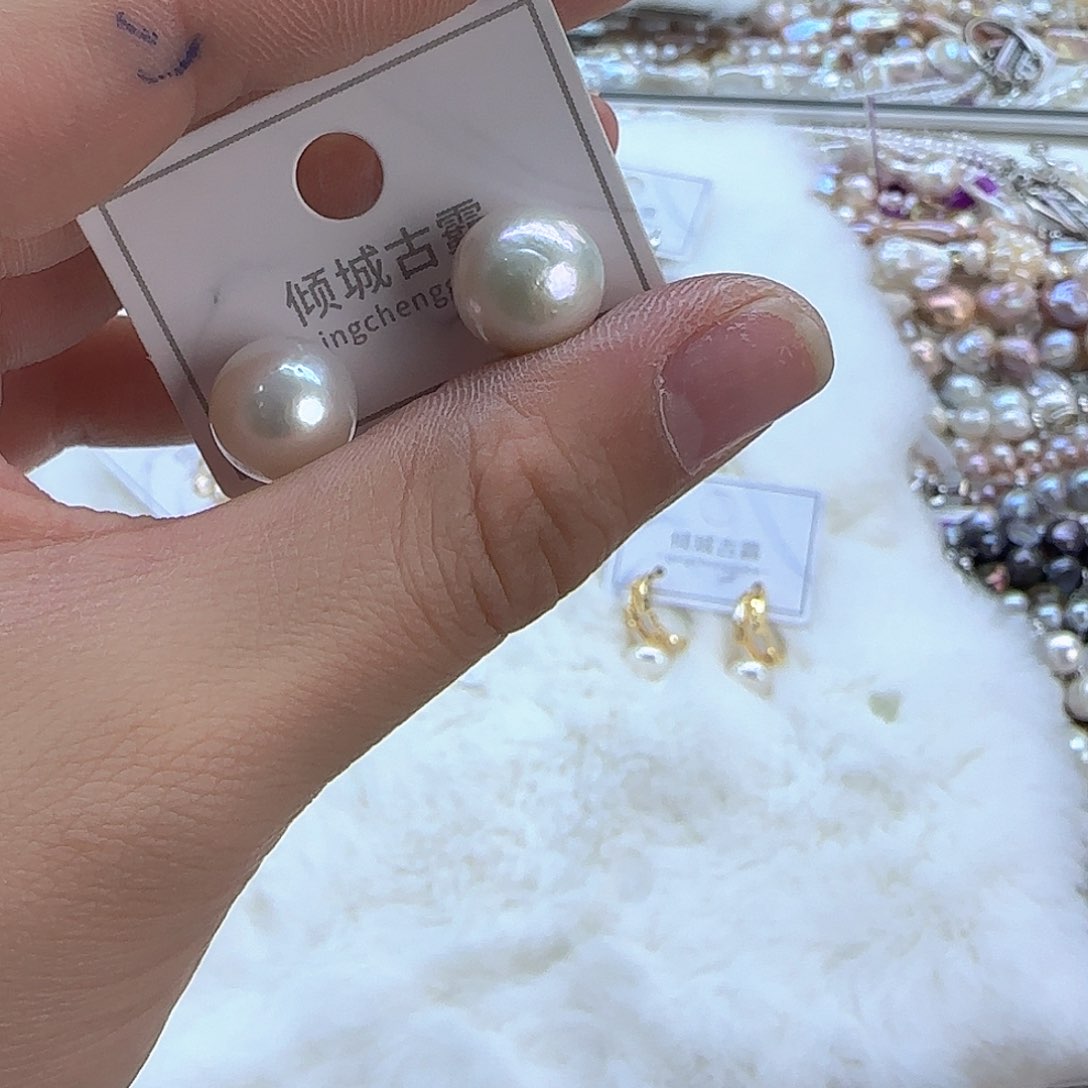 银S925镶嵌项链定制多样性发货发其一412淡水珍珠