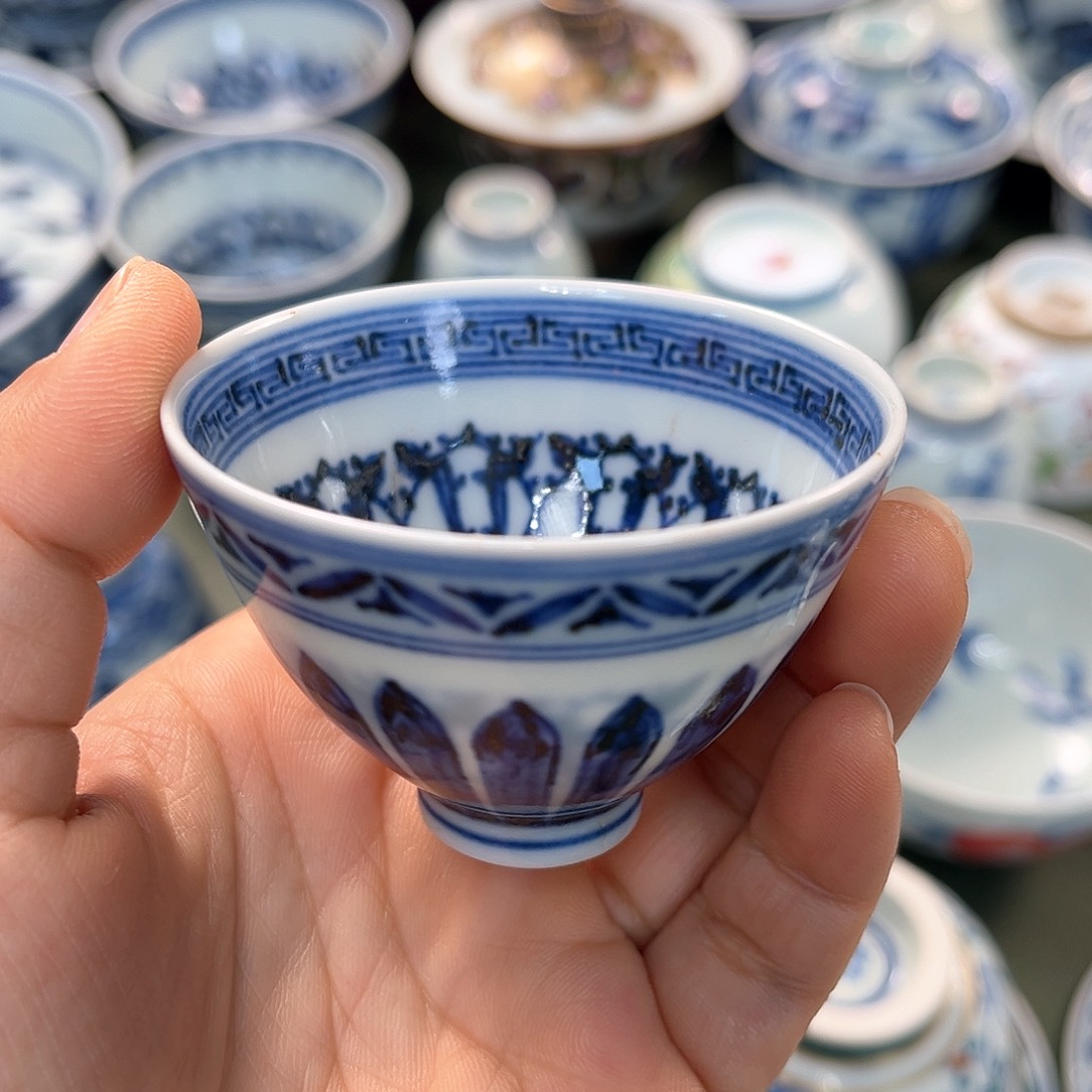 杯青花瓷器青花瓷器