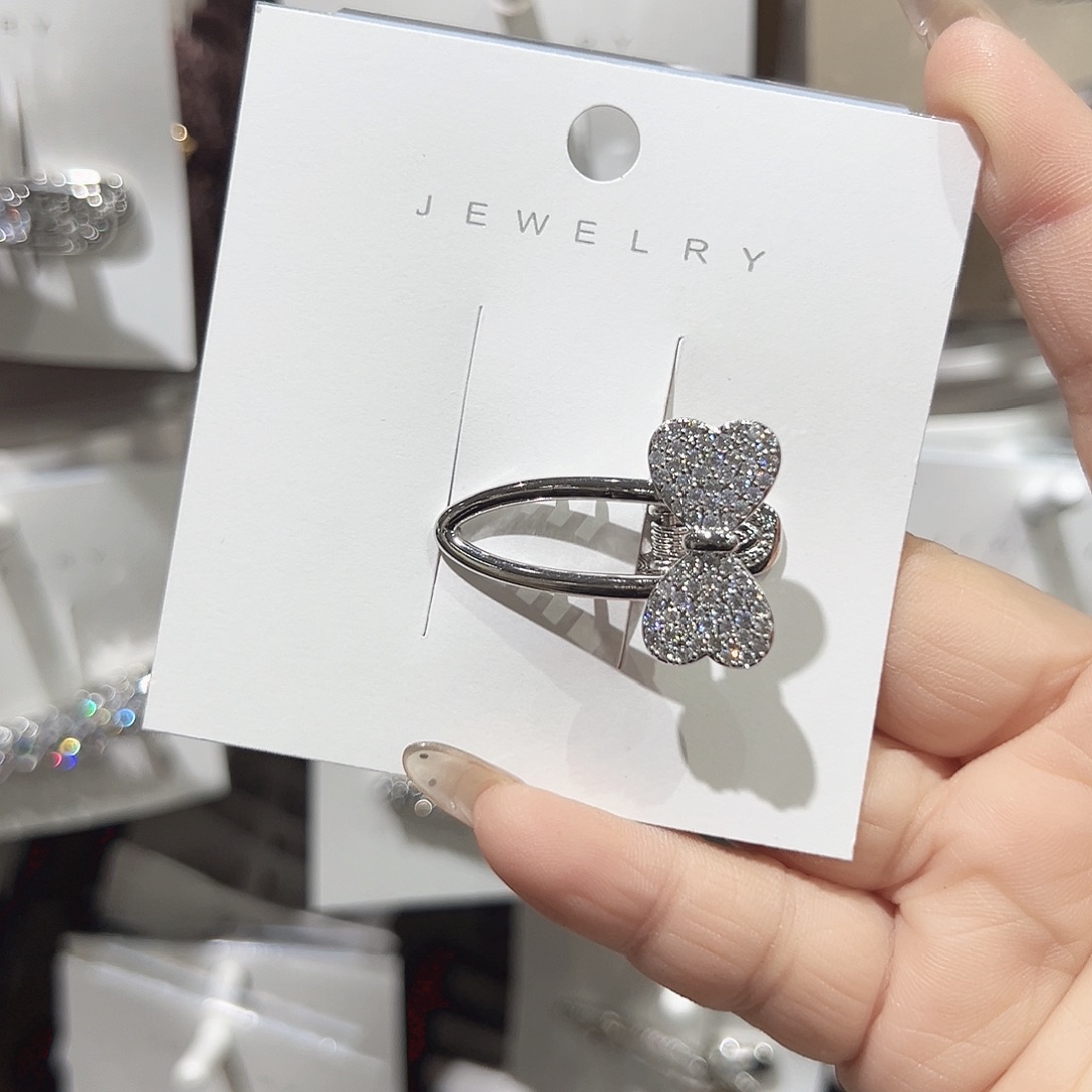 非金属蝴蝶结钻小鼻噶鸭夹