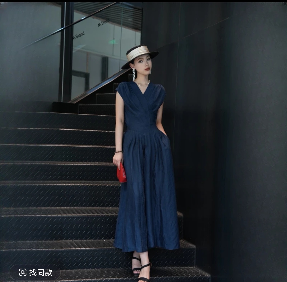 AUGNINE秋意浓 收腰绑带连衣裙