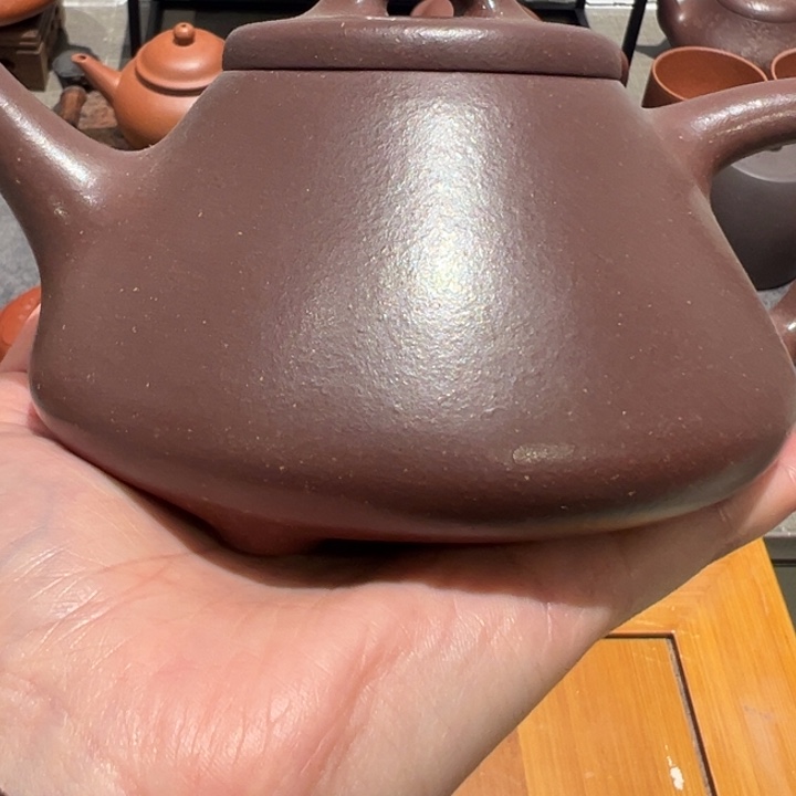 紫砂茶壶爱***麦230毫升子冶石瓢，紫玉金砂