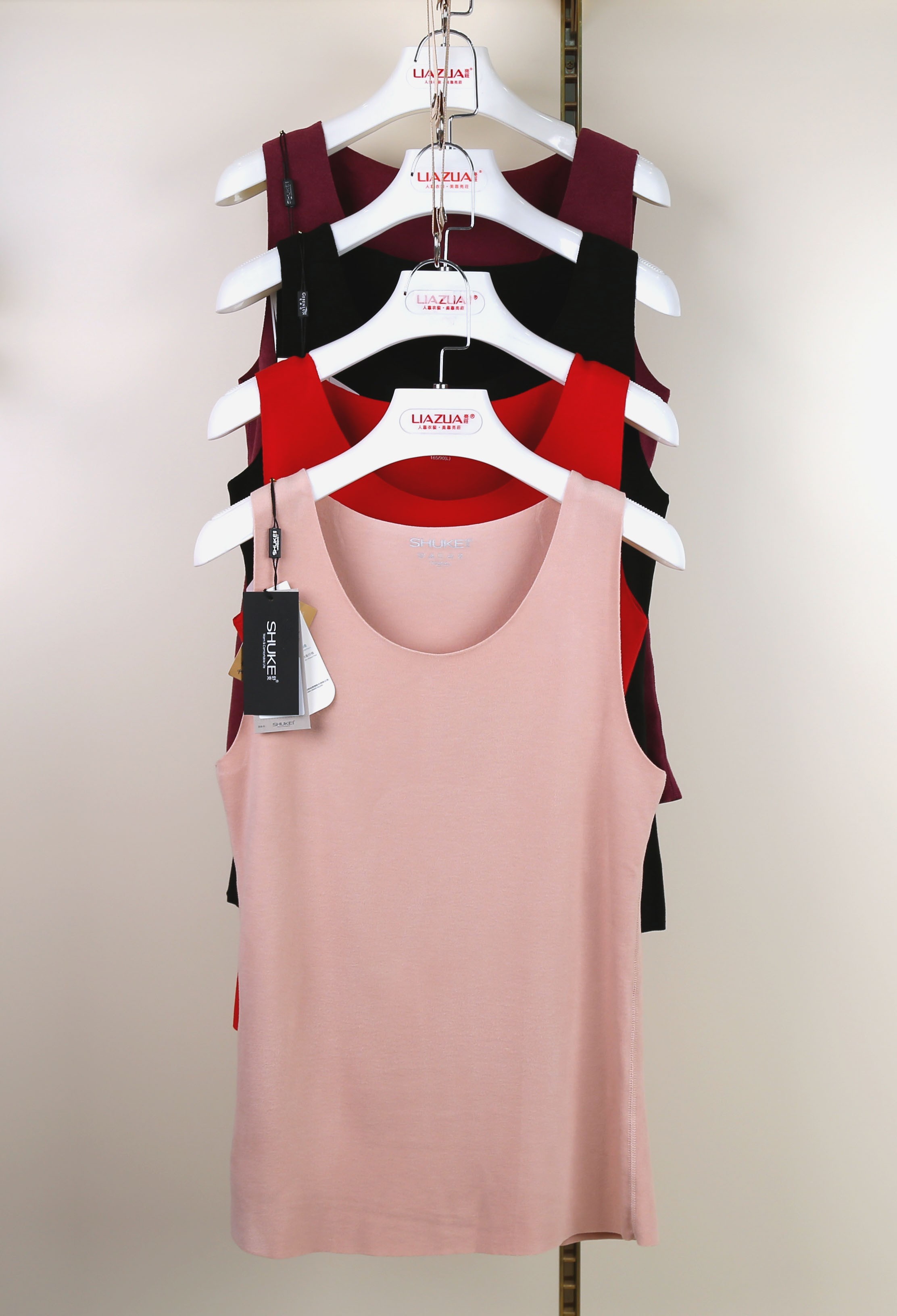 舒克女士经典版亲肤速热德绒保暖背心912-3