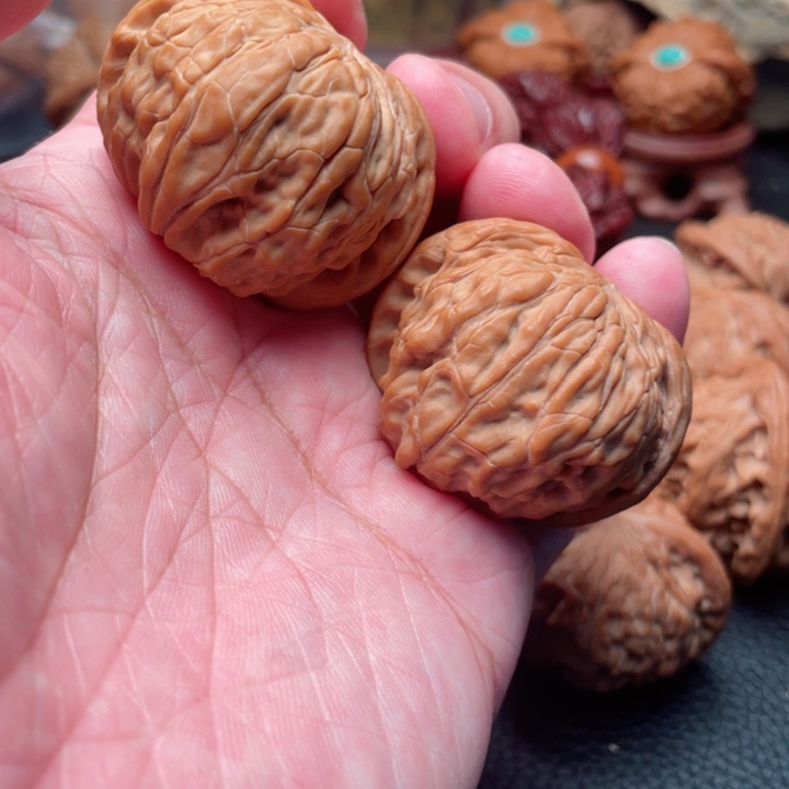 文玩核桃把件呜***我42全品山地磨盘