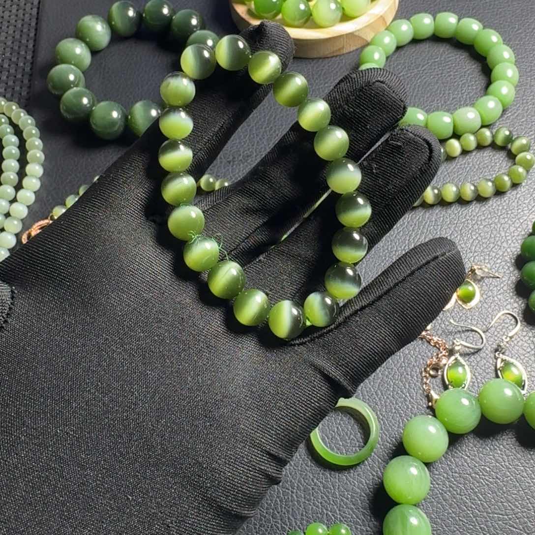 和田玉（碧玉）手串未镶嵌L*H