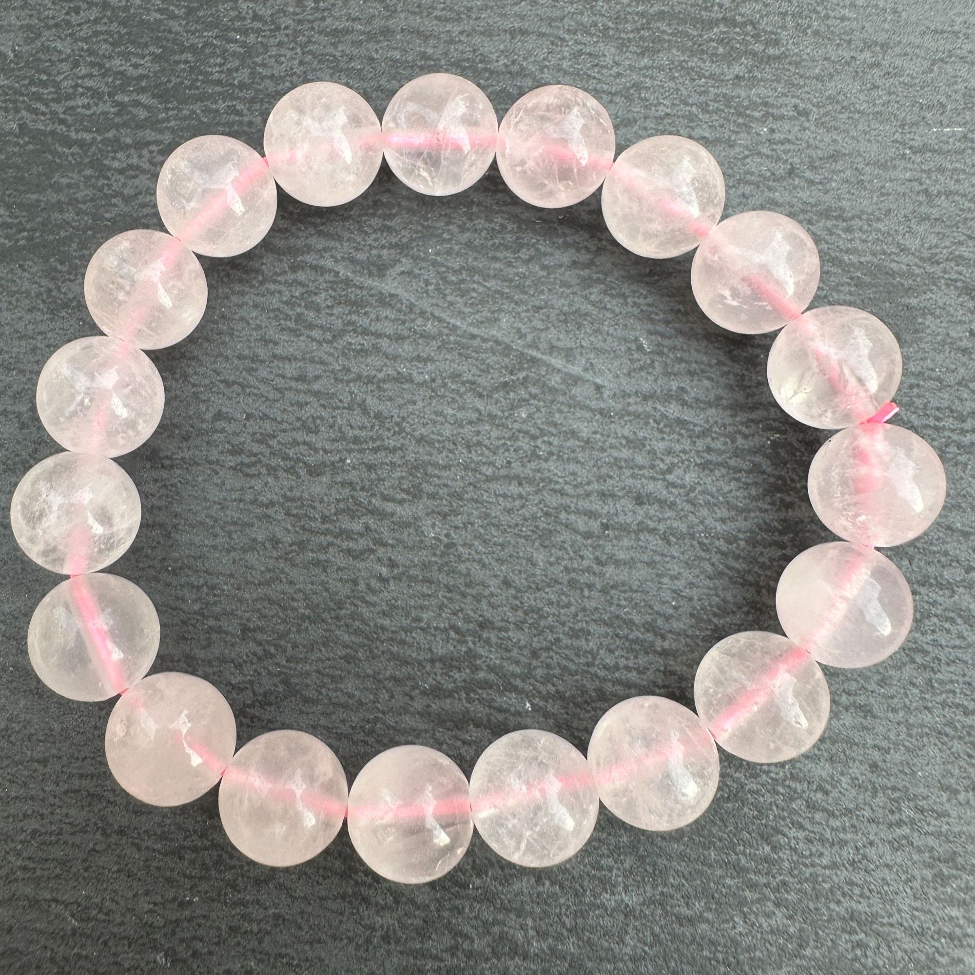 樱花雨天然粉水晶手串精美单圈饰品气质轻奢上档次