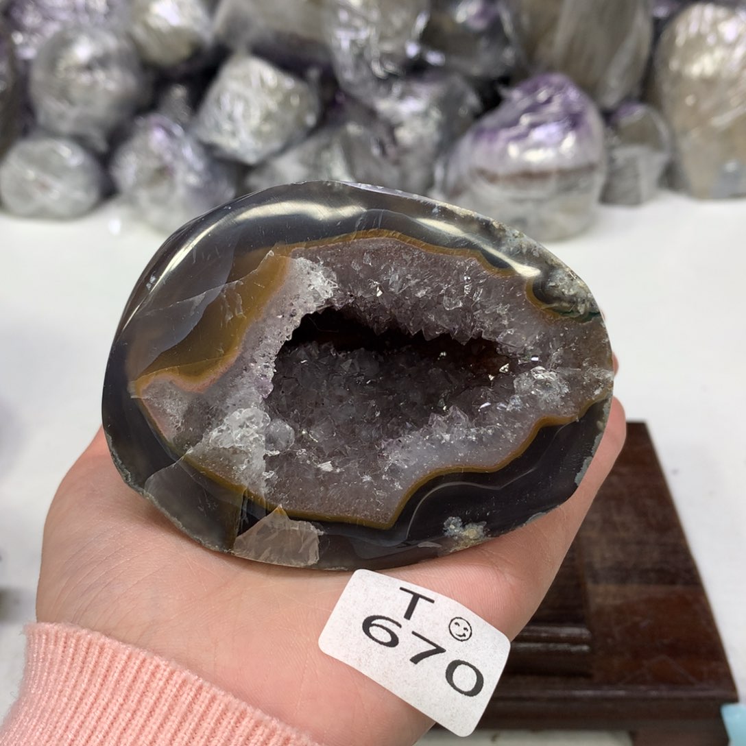 紫晶摆件未镶嵌水晶