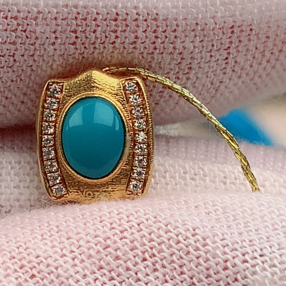 【闪购商品】绿松石配饰18K金镶嵌